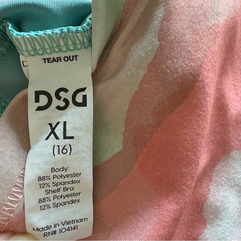 DSG Girl's Sports Tank Top,‎ Multicolor Mountain Print XL (16) Activewear Top - Picture 3 of 4